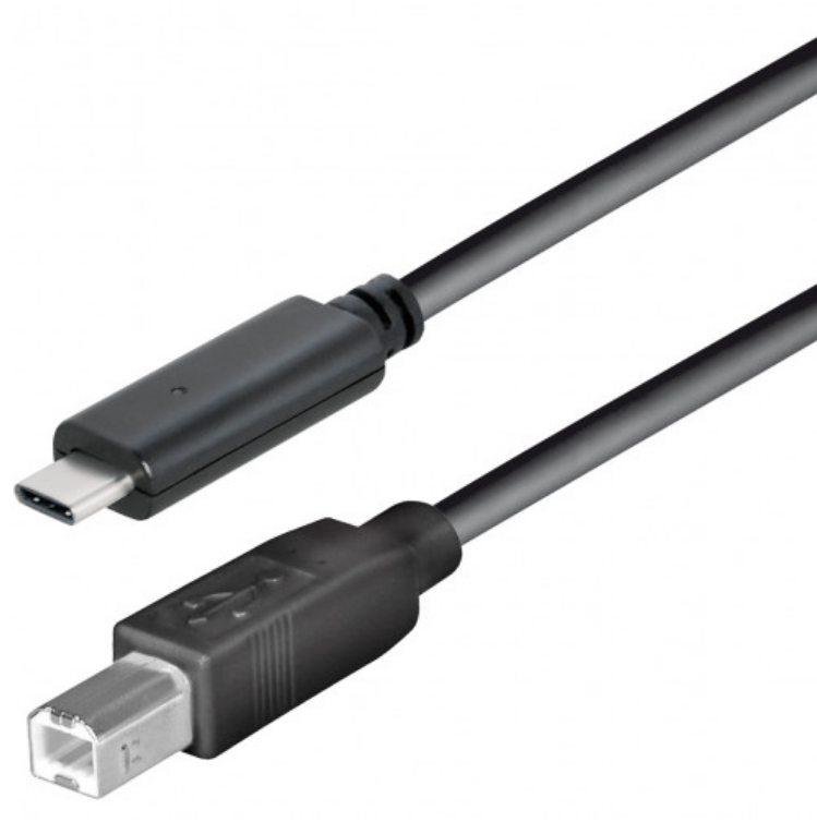 Kabels, USB C - USB B male